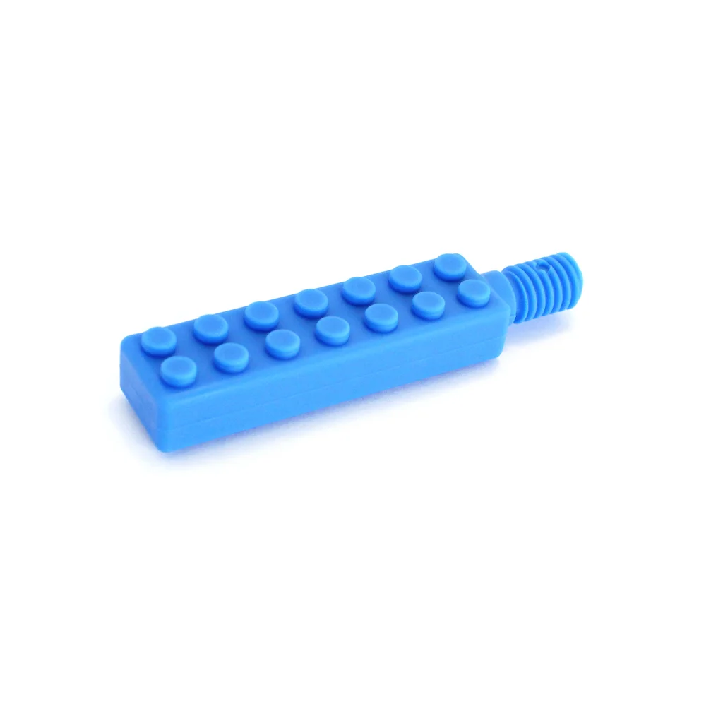 ARK Brick Tip royal blue XXT – robust textured chew tip for jaw strength