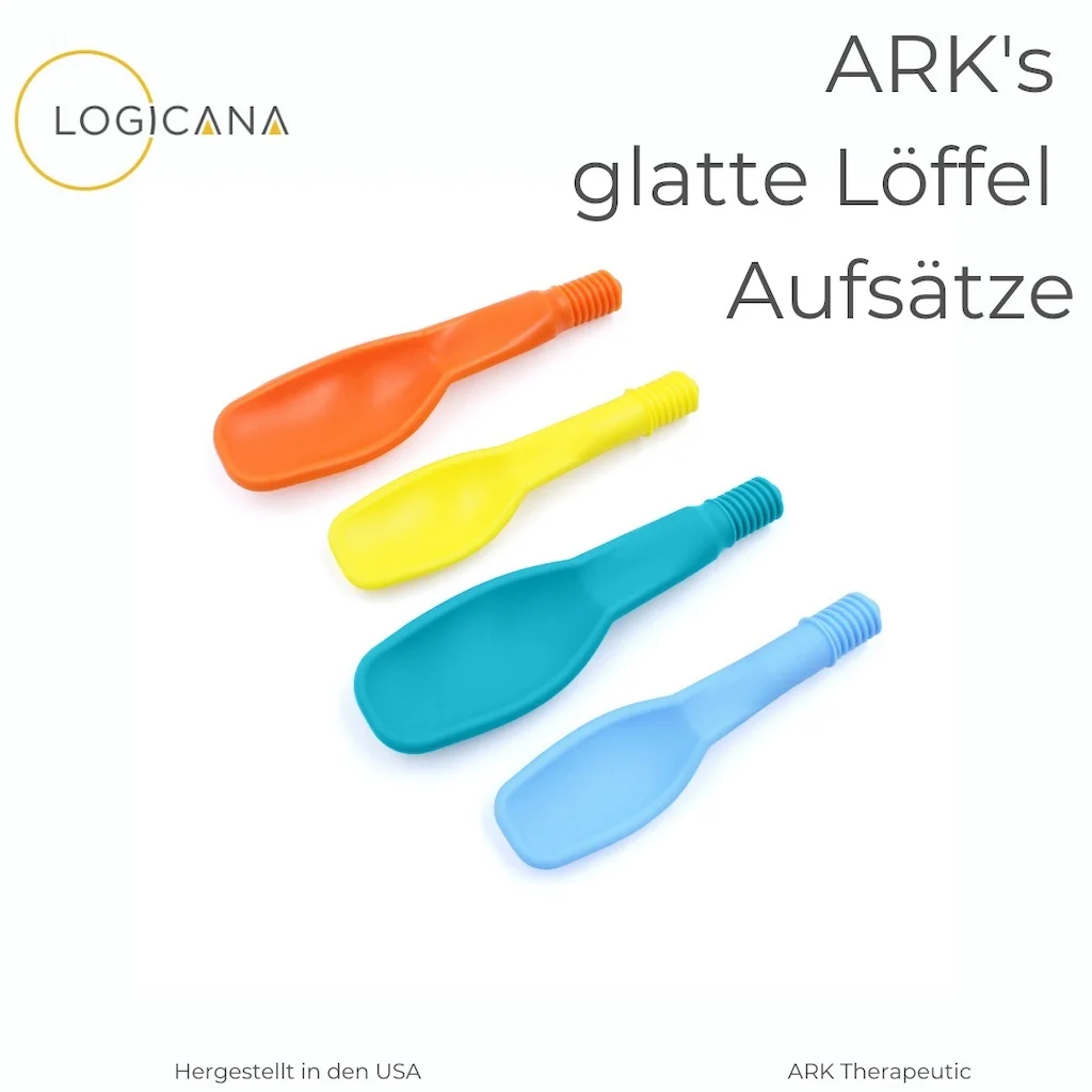 Logicana-ARK's glatte Löffelaufsätze in verschiedenen Größen und Farben
