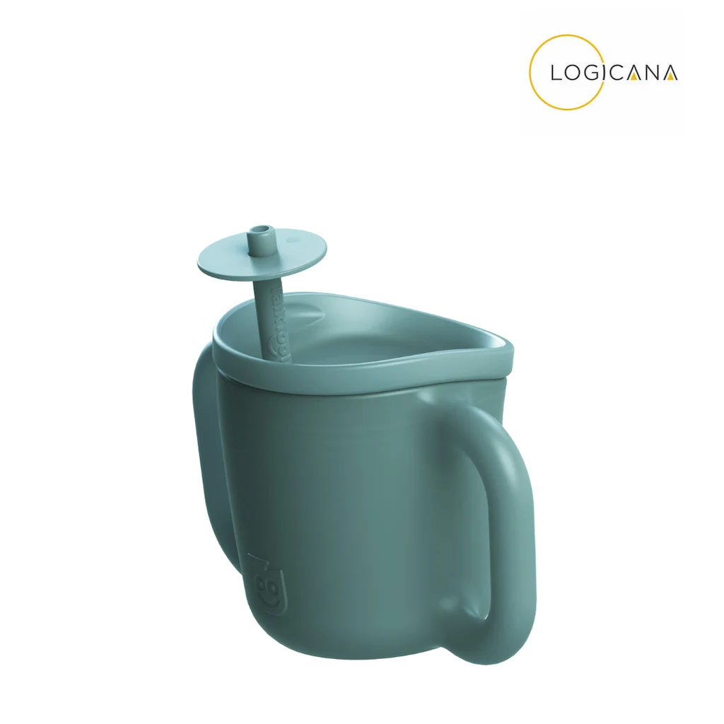 Logicana-Itsy™Cup-babys trinken-schneller trinken lernen-Trinkbecher-Silikonbecher-trinkbecher mit strohhalm