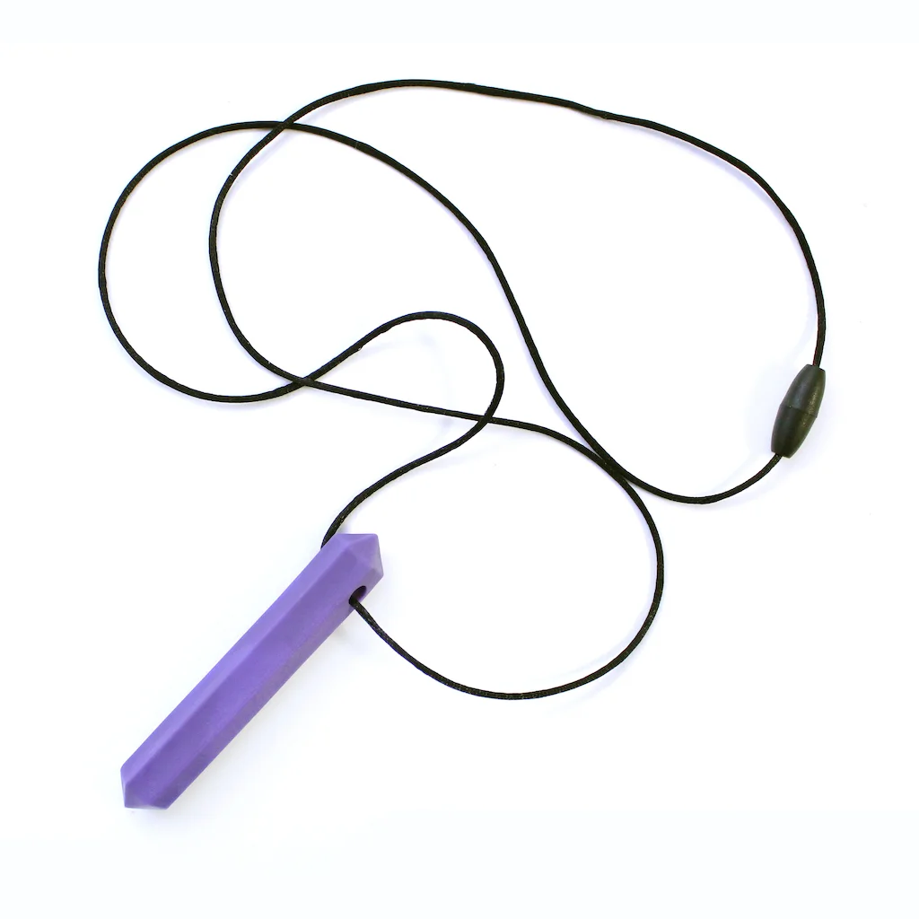Logicana-myofunctional therapy-chew necklace Logicana-chew-chews-Chewable Gem Necklace-oral fidget-self regulate-Autism-sensory needs-anxiety-ADHD