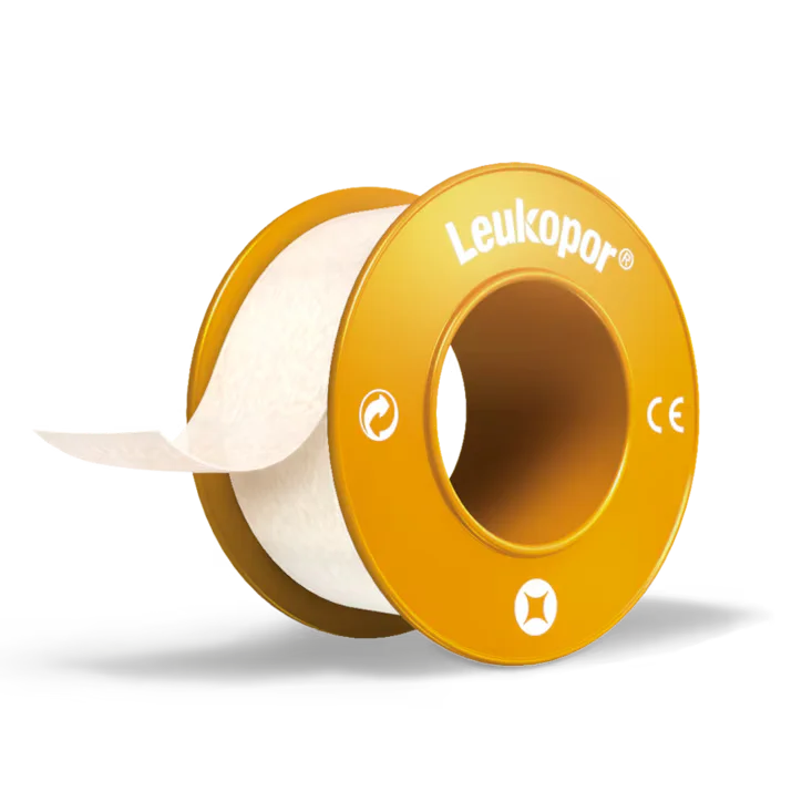 Leukopor® medical tape 2.5 cm × 9.2 m for speech therapy and mouth taping