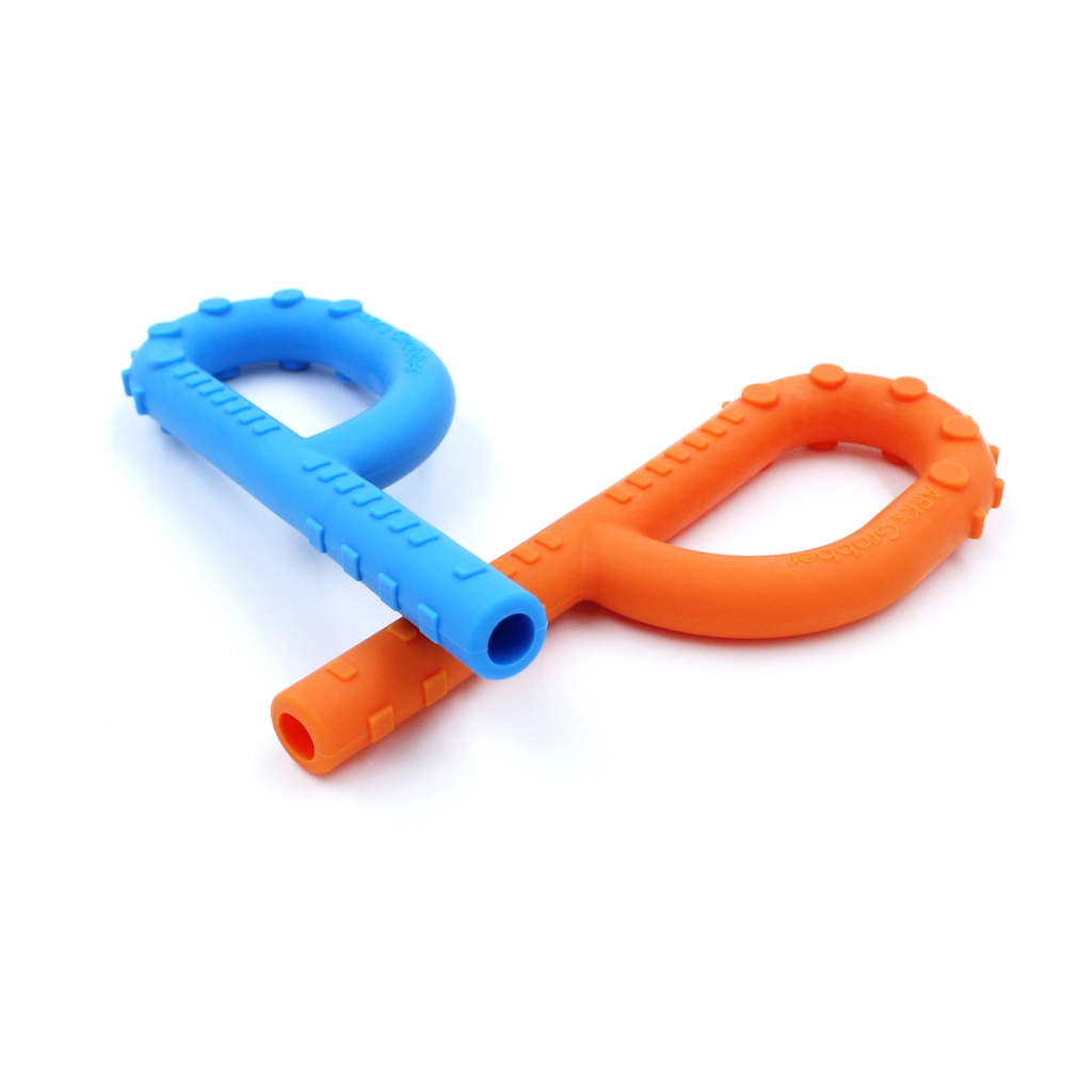 Logicana-jaw strenght-feeding therapy handheld chews-oral motor chew tool-oral fidget-jaw strenght-oral motor skills-grasping toy-autism-speech therapy
