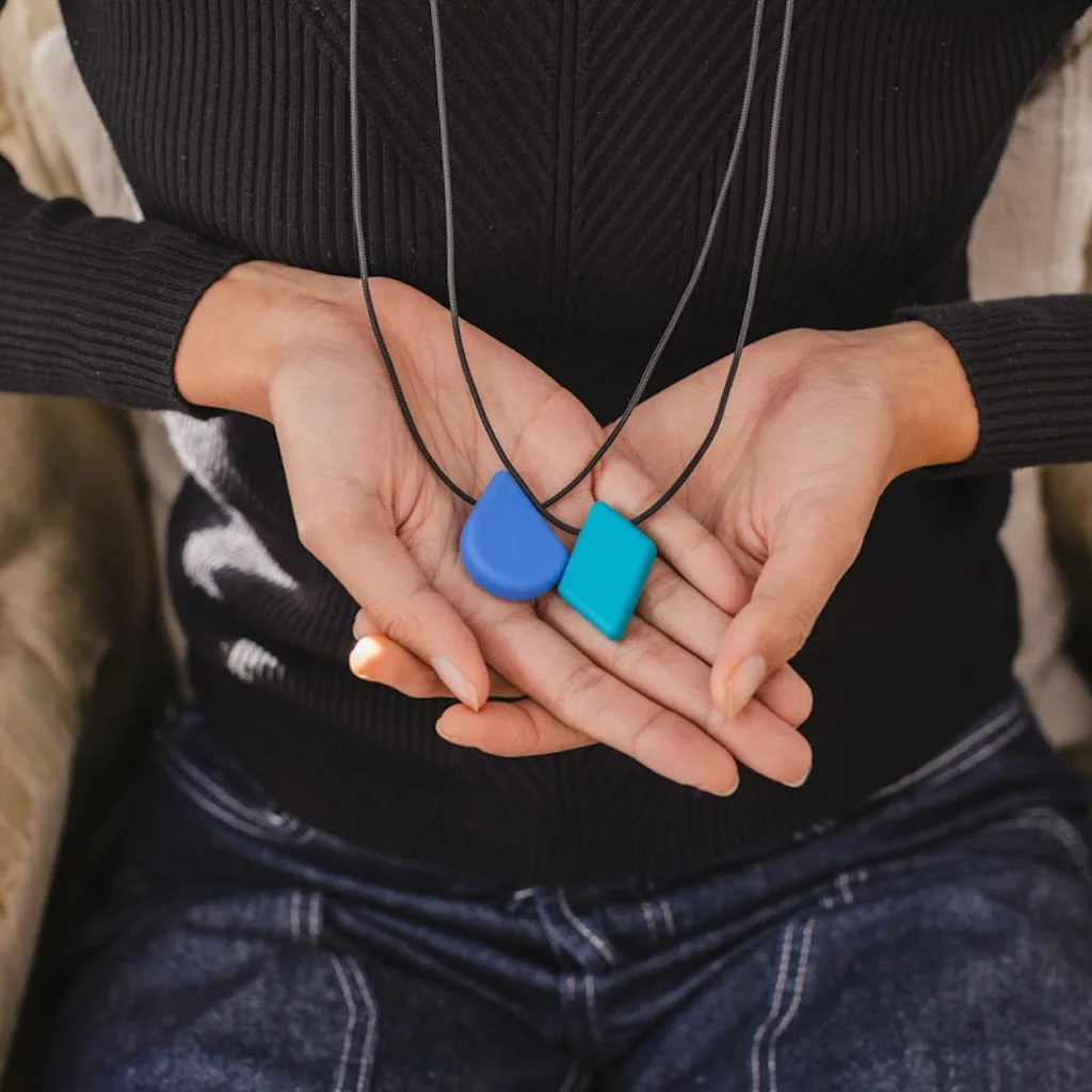 Logicana-Stylish chew necklace for sensory needs-ARK Teardrop ARK Teardrop Chew Necklace – discreet sensory chew tool for adults and teens