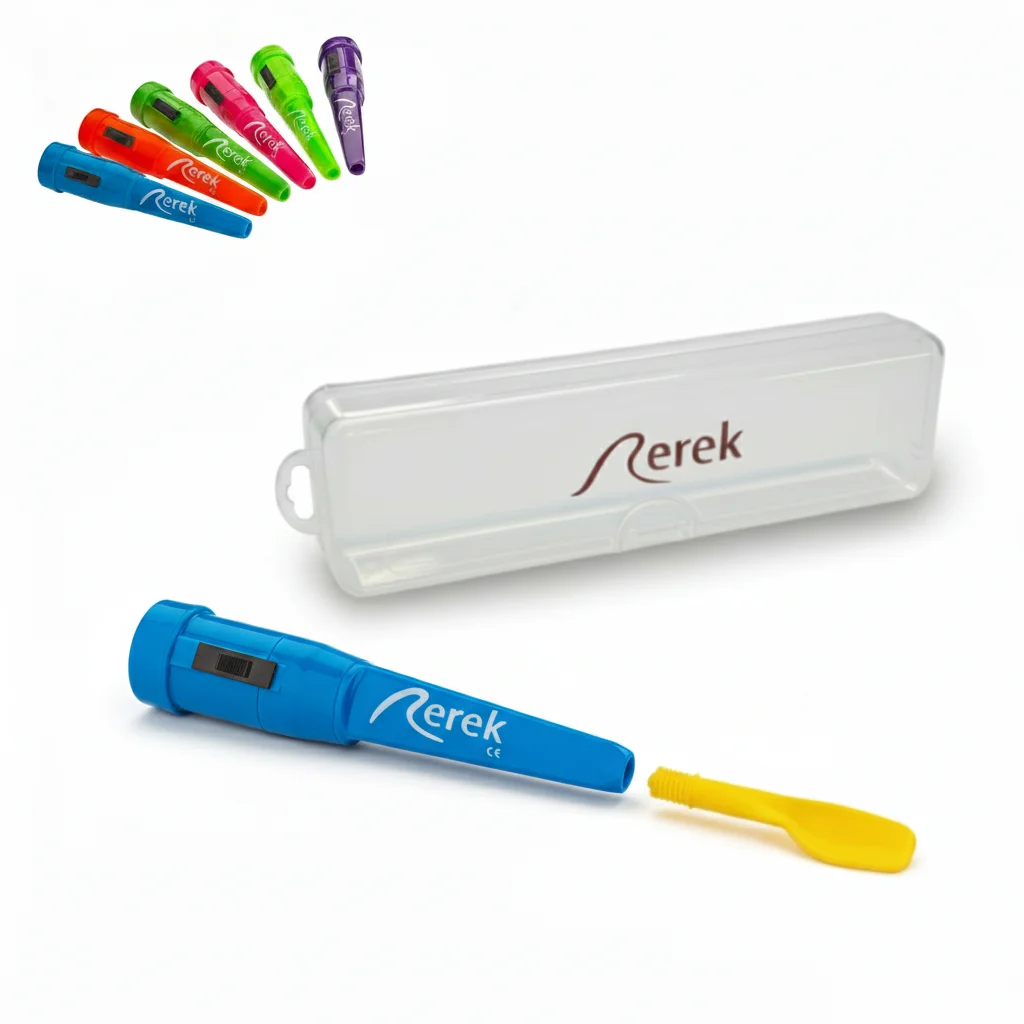 Rerek vibrating speech therapy tool blue for speech therapy stimulation Logicana